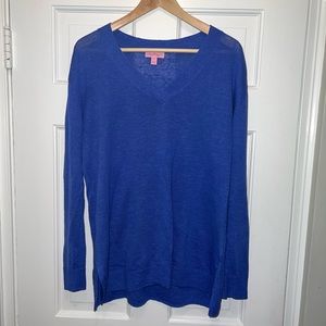 Lilly Pulitzer Blue Lightweight Summer Sweater